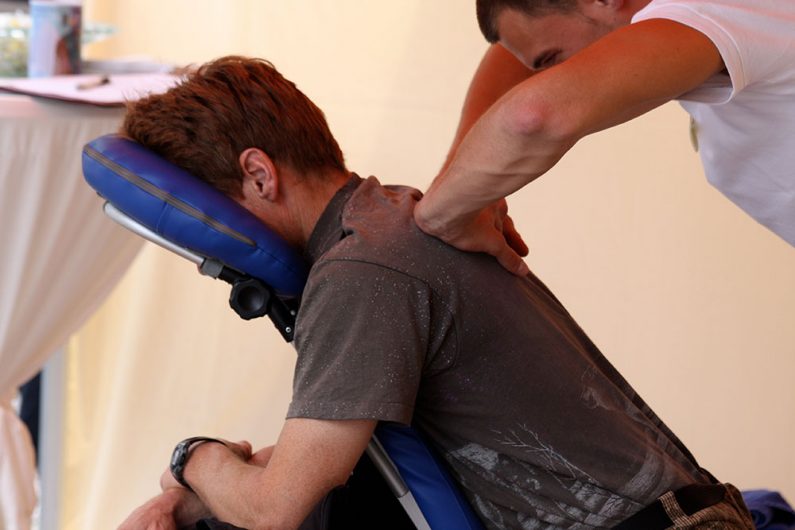 workplace wellness chair massage
